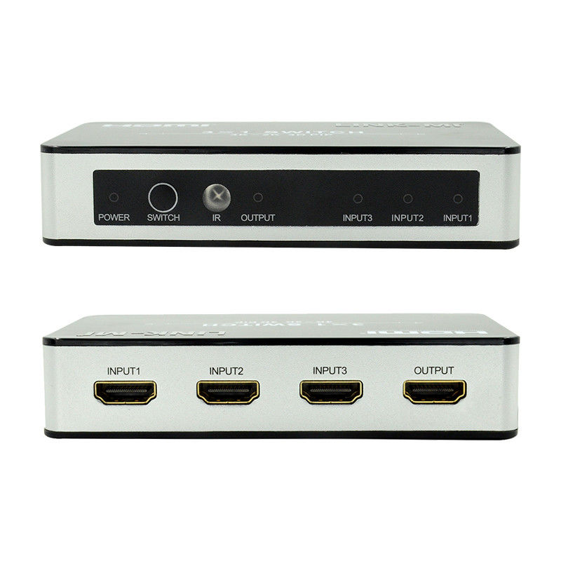 4K2K HDMI Switch 3x1 HDMI Splitter 5V 1A Supporto PIP 3D 3 a 1 Video Switch