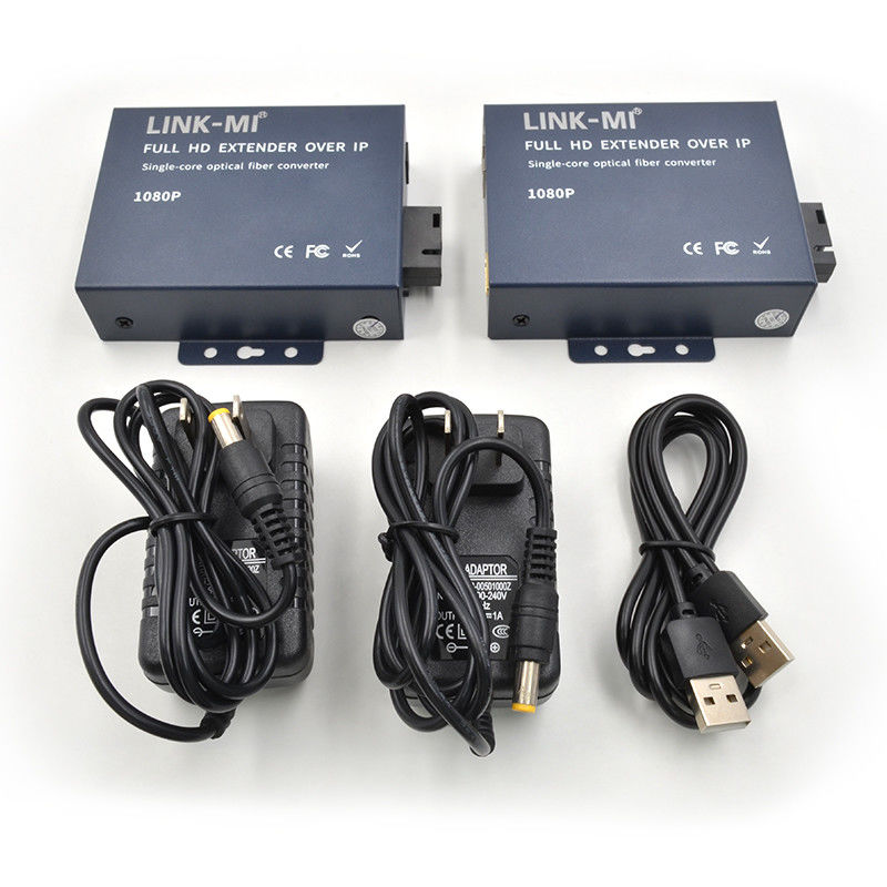 Extender HDMI da 20 km su fibra con loop out per modulo di fibra SC/FC 1080P