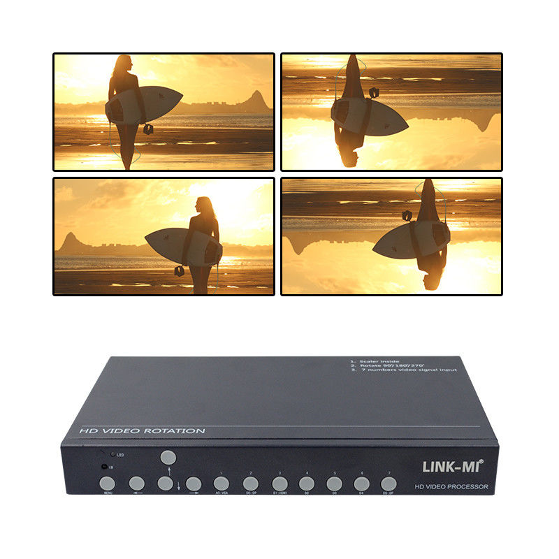 12V HDMI Video Wall Controller Video Rotator 90 180 270 Grado HD Video Upscaling Switch Rotativo