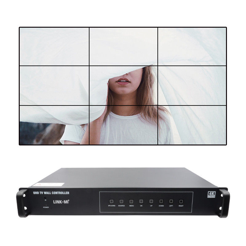3x3 Video Wall Processor 4K con rotazione dell'immagine Roaming Window Controller 3x3 4k