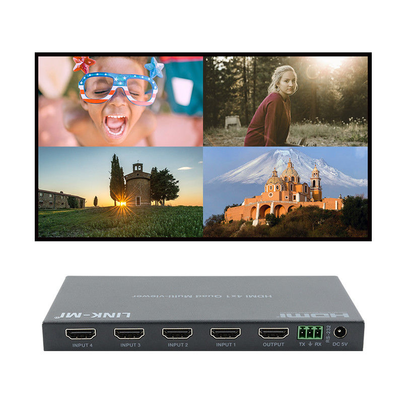 Alta prestazione HDMI 4x1 Quad Multi Viewer HDMI 1.4b HDCP 1.4 e DVI Compatibile