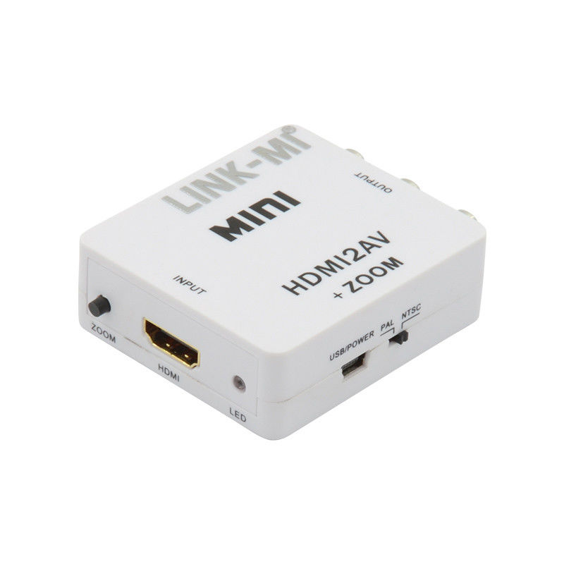Mini HDMI a CVBS Mini HDMI a AV Convertitore di segnale compatibile HDMI 1.3