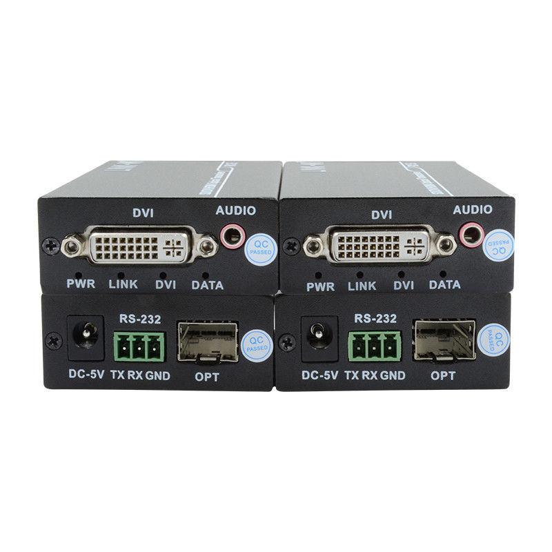 Trasmettitore e ricevitore ottico Full HD a fibra 1550/1310nm con ingresso audio da 3,5 mm