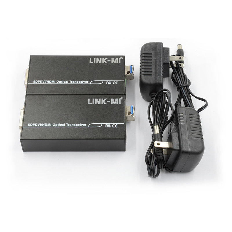 Trasmettitore e ricevitore ottico Full HD a fibra 1550/1310nm con ingresso audio da 3,5 mm
