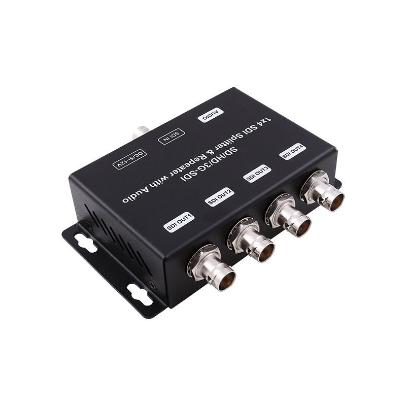 HD/SD-SDI 1 a 4 amplificatore di distribuzione ripetitore con audio 75 ohm Impedenza di uscita