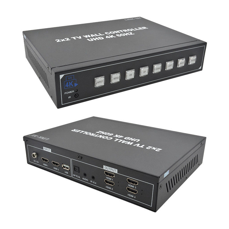 1X4 1X3 1X2 2X1 3X1 4X1 UHD TV Wall Processor per una risoluzione massima di 3840x2160 60Hz