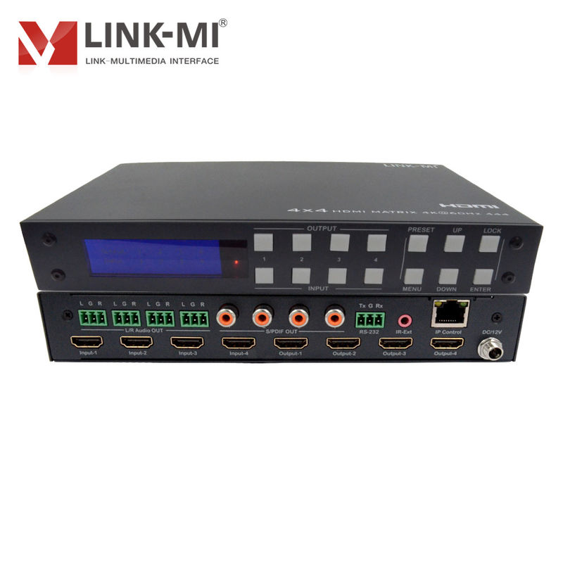HM-4x4 9-18V AV HDMI Matrix Distribution per Switch HDMI di tipo USB